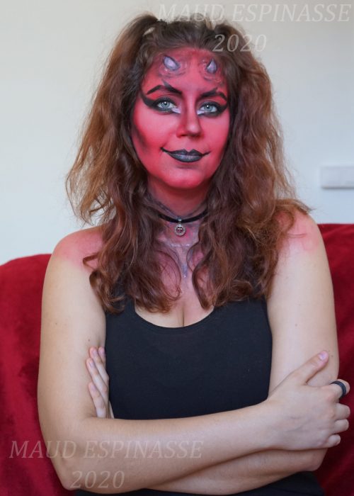 Demon Red Face